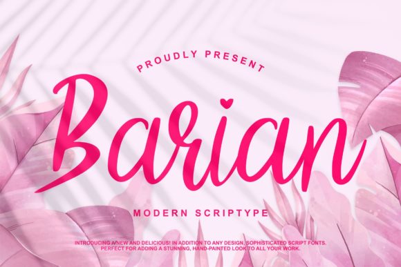 Barian: A Script Font for Elegant Design