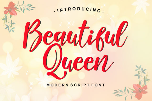 Beautiful Queen Font: Elegant Script for Digital Marketing