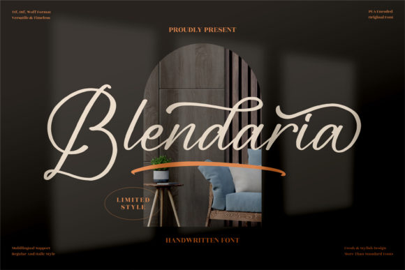 Blendaria: A Luxurious Script Font