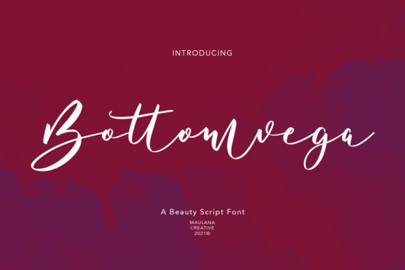 Bottomvega: A Script Font for Creative Makers