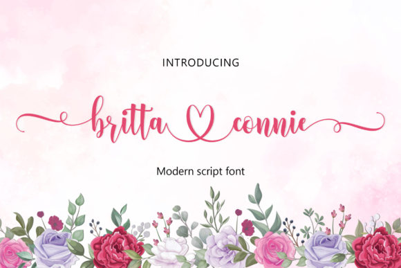 Britta Connie: A Romantic Font for Creative Projects