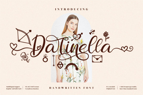 Darinella: A Romantic Typeface for Web Design