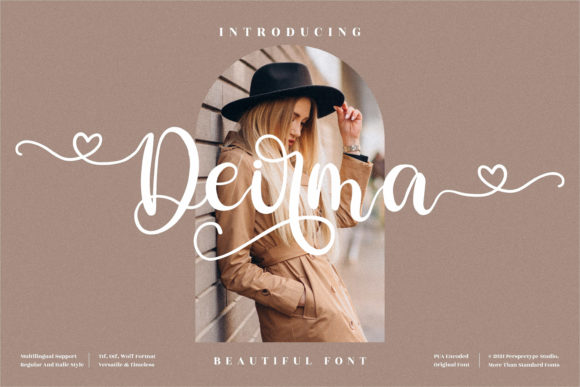Deirma: A Romantic Script Font