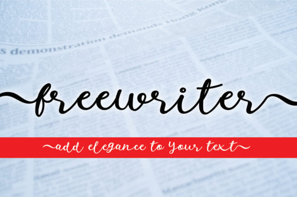 Freewriter: A Font for Romantic Campaigns