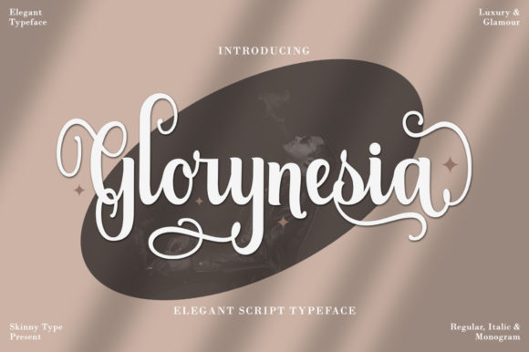 Glorynesia: A Font for Elegant Web Design