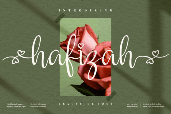 Hafizah: A Romantic Script Font