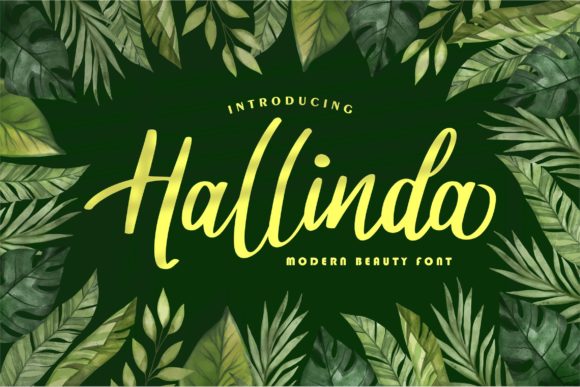 Hallinda: A Script Font for Elegant Design