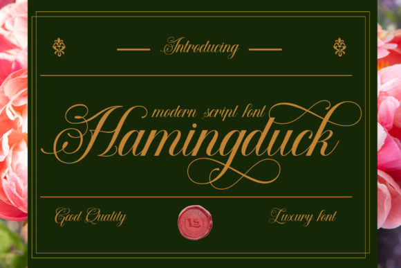 Hamingduck: A Script Font for Elegant Design