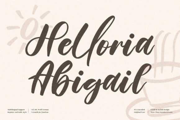 Helloria Abigail: A Luxurious Script Font