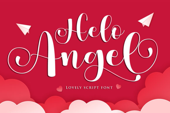 Helo Angel: A Romantic Script Font
