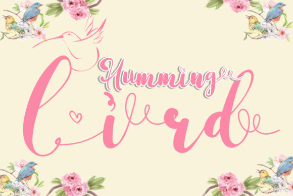 Humming Bird Font for Business