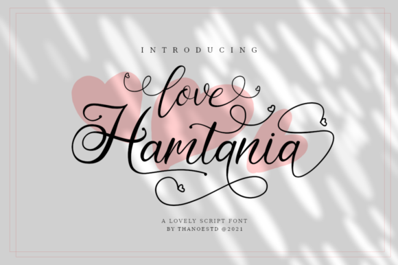 Love Hamtania: A Romantic Font for Web Design