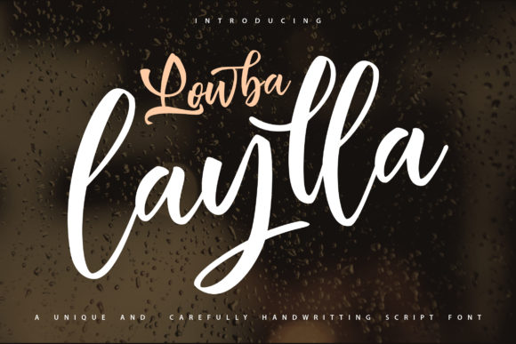 Lowba Laylla: Elegant Script Font