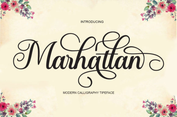 Marhattan: A Romantic Script Font