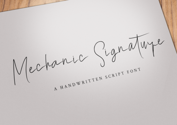 Mechanic Signature: A Romantic Typeface for Branding