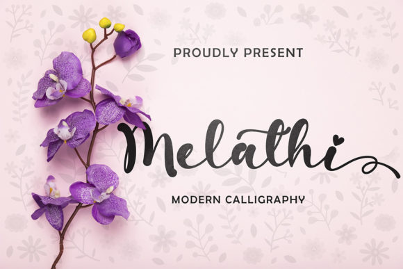 Melathi: A Romantic Calligraphy Font