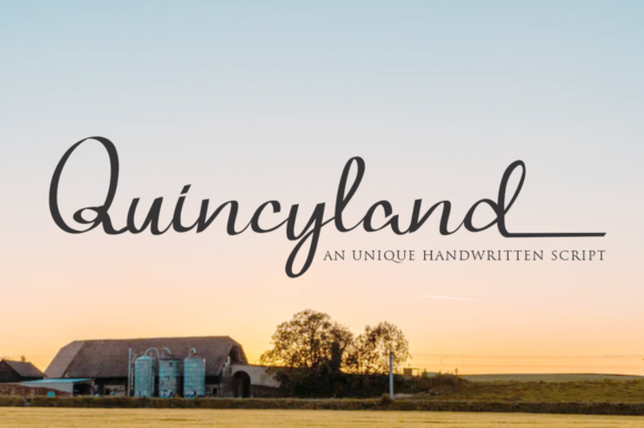 Quincyland: A Script Font for Web Design