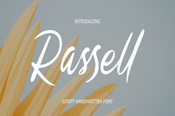 Rassell Font: Elegant Script for Crafters