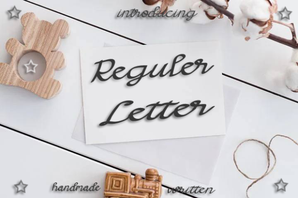 Reguler Letter: A Script Font for Modern Design
