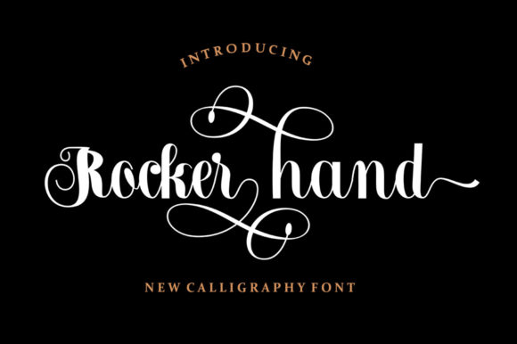 Rocker Hand: A Romantic Typeface for Branding