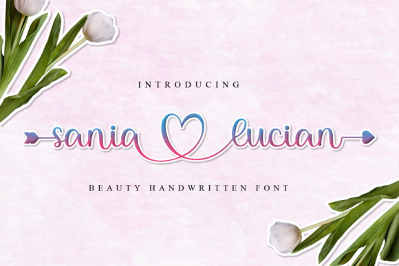 Sania Lucian Font: Elegant Script for Makers