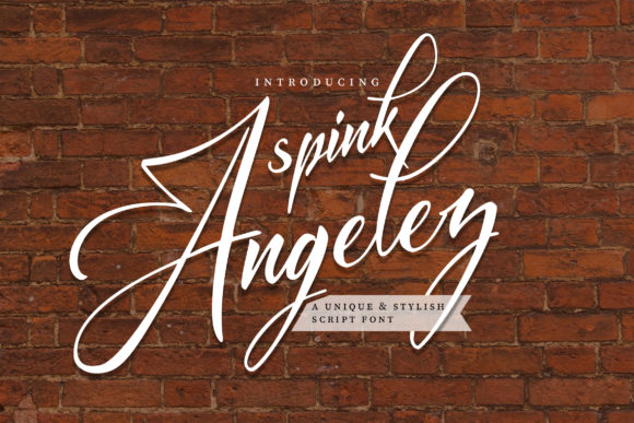 Spink Angelez: Elegant Script Font