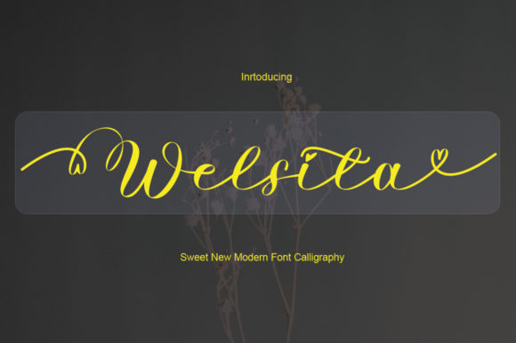 Welsita: A Romantic Font for Web Design