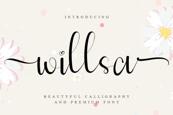 Willsa: A Romantic Typeface for Elegant Design